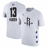 Rockets 13 James Harden White 2019 NBA All Star Game Men's T Shirt,baseball caps,new era cap wholesale,wholesale hats